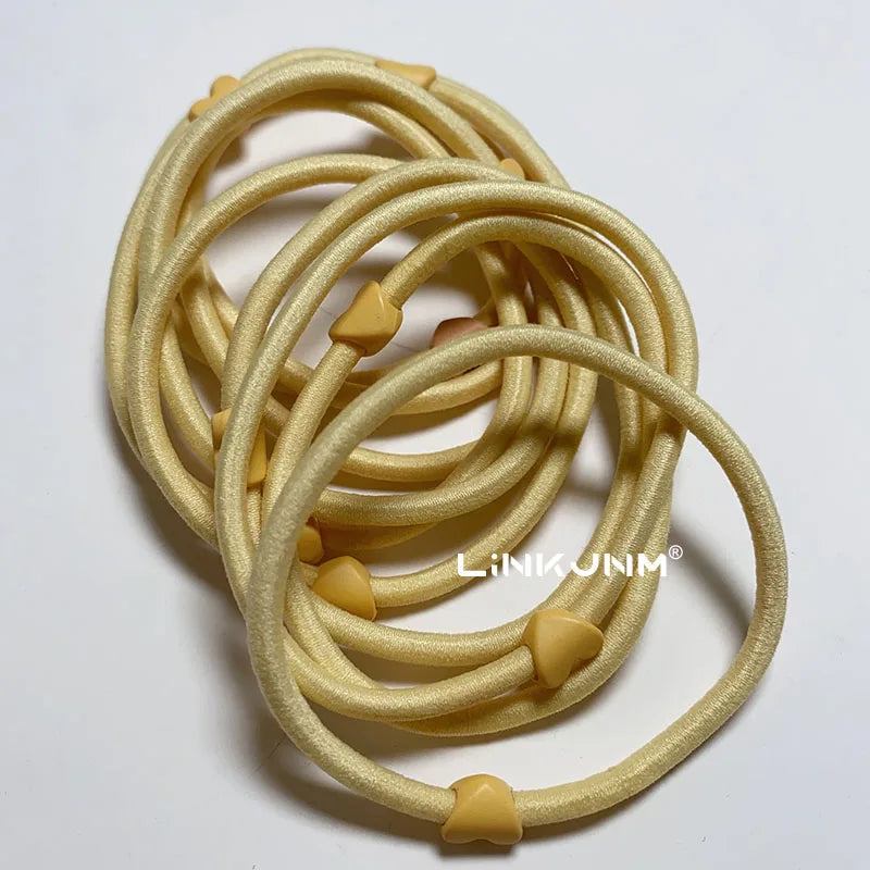 10PCS New Girls Elastic Hair Rubber Bands Kids Headbands Women Hair Tie Hair Gum Ponytail Hair Holders Hair Accessories