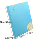 NEW Perforated Folder 4-Hole D-Shaped Binder Transparent Shell Pp File A4 Quick Fishing Storage