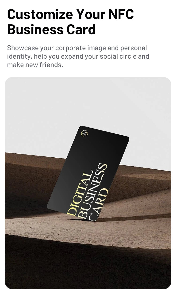 NFC Business Card Fast Reading Smart Name Card Digital Business Card Contactless Business Gift Social Recognition Card