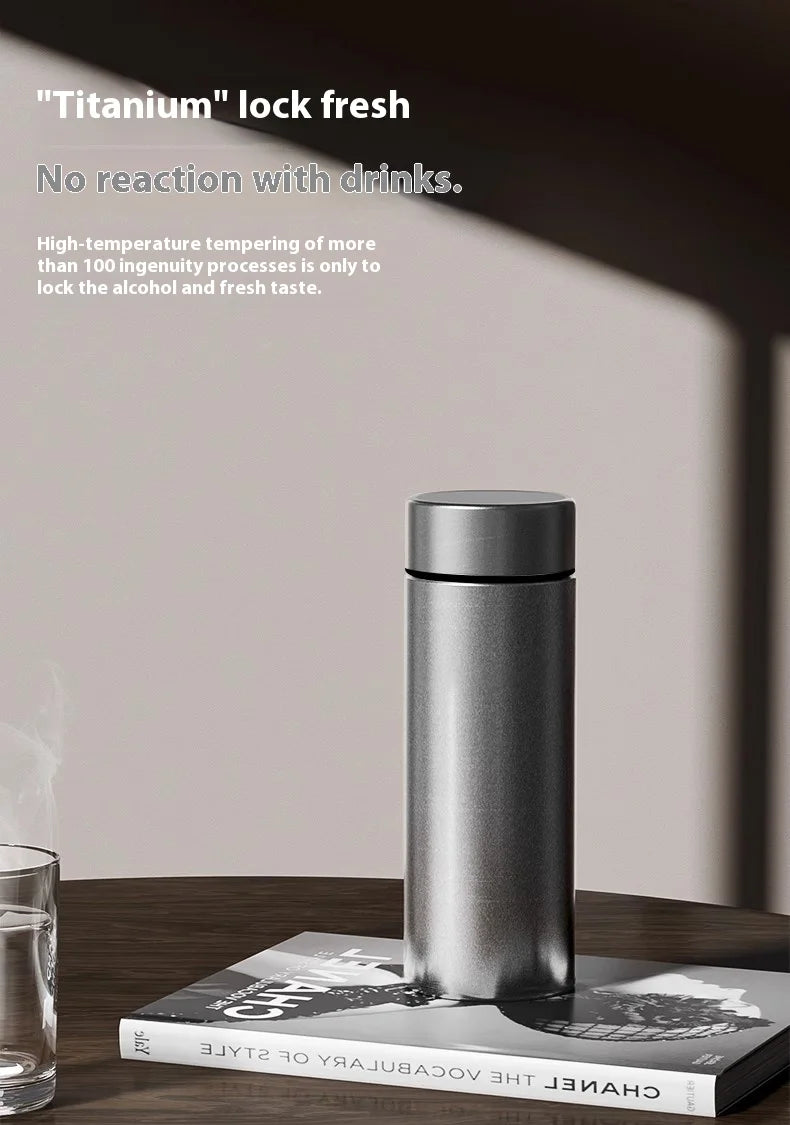 Gianxi Pure Titanium Insulated Cup Men'S And Women'S High-End Water Cup Portable Tea Cup Tea Water Separation Titanium Cup