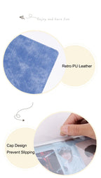A5 3 Ring PU Leather Binder Kpop Photo Album Refill Pocket 1/2/4/6 3 Inch Photocard Sleeves PVC Free Postcard Collect Book Retro