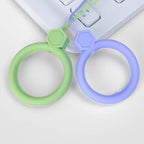 1/5/10Pcs Silicone Mobile Phone Hanging Hyu Ring Anti-Lost Straps Lanyard for iPhone Xiaomi Samsung AirPods Case Holder Pendant