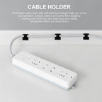 50Pcs Cable Clip Self-Adhesive Cable Organizer Wire Protector Holder For Mouse Headset Wire Storage Desktop Tidy Management Clip
