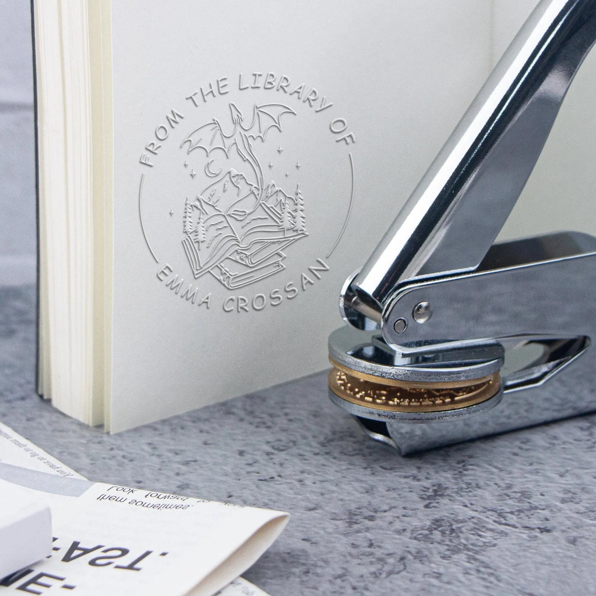 Embosser Stamp LOGO Customized Wedding Library Book Private Seals Customization Envelope Party Invitation Embossing Stamps DIY