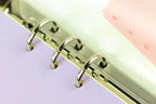 10Pcs  A5 A6 A7 Binder Pocket Binder Zipper Folders for 6 Ring Notebook Divider Page Waterproof PVC Leaf Document Filing Bag