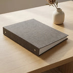 3 Ring Loose-Leaf Binder Cover Fabric Sturdy Refillable Notebook Cover Student Notebook Organizer Diary Travel Journal