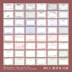 Yoofun 96 sheets Vintage Style Memo Pad Material Paper for Journal Planner Scrapbooking Materials Stationery Notes Paper