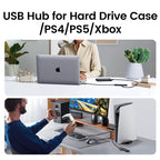 UGREEN USB3.0 HUB 4 Ports USB-A Splitter Slim USB Expander for Mouse Keyboard Flash Drive U Disk Printer and Laptop PC PS5 Xbox