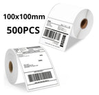 100x100mm Direct Thermal Shipping Labels 500pcs/Roll Oil Resistant Permanent Adhesive White Blank Self Adhesive Mailing Address