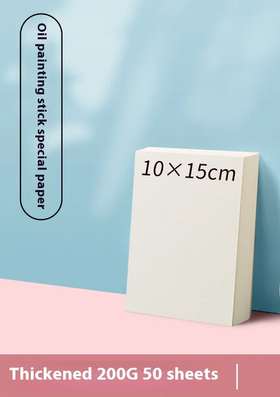10/50 Sheets A4 Heavy Color Oil Painting Stick Special Paper Square 16k/32k Thickened 300g Soft Crayon Art Sketch Blank Paper