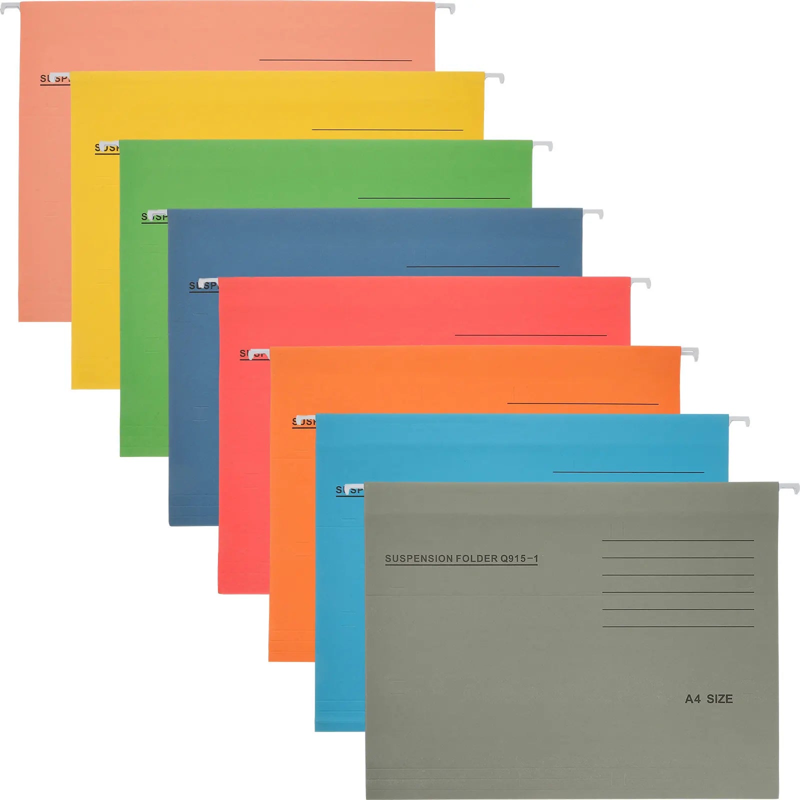 8 Pieces A4 Suspension Folders Hanging File Folder Office Supplies Document Holder ganizer Fits Filing Cabinets Bright Storage