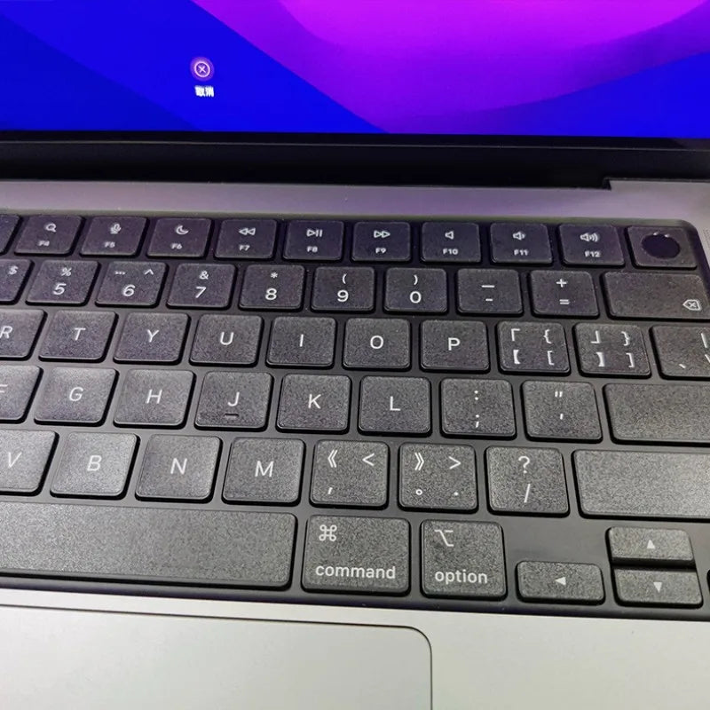 (Us American Style) Frosted Transparent White Mbp Keyboard Sticker Compatible with 13- 16inch MacBook Air/Pro Key Sticker Translucent Film to Prevent Keyboard Oiling