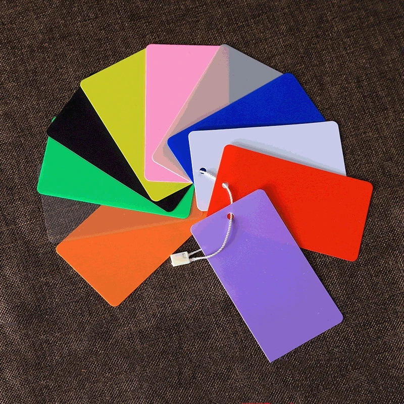 50pcs 4x6/5x9cm Rectangle Blank Plastic Tags Blank Merchandise Tag PVC Price Tags Waterproof Plastic Identification Price Tags