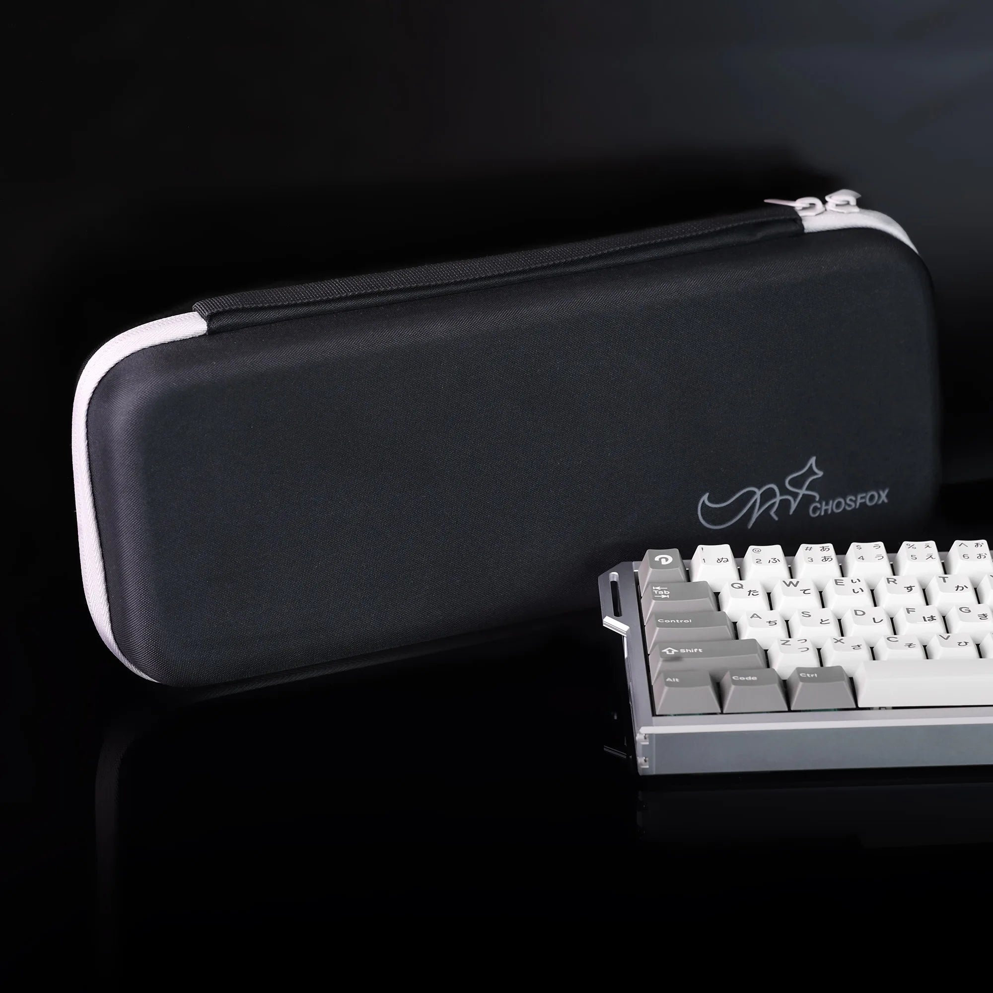 Chosfox Protable Keyboard Storage Bag Large Capacity Mechanical Keyboard Bag 60/61/64 Thickened Fabric Waterproof Protect Bag