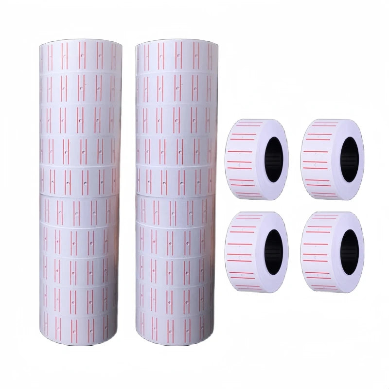 400*10/Roll Price Label Tag for MX-5500 Price Gun Label Sticker White Retail Shop Supermarket Commodity Price Gun Label Paper