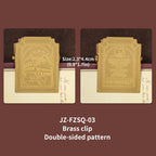 Retro Travel Book Clip Memory Glow Filme Metal Letter Clip Ticket Folder Watercolor Handbook Fixator Portable Art Stationery