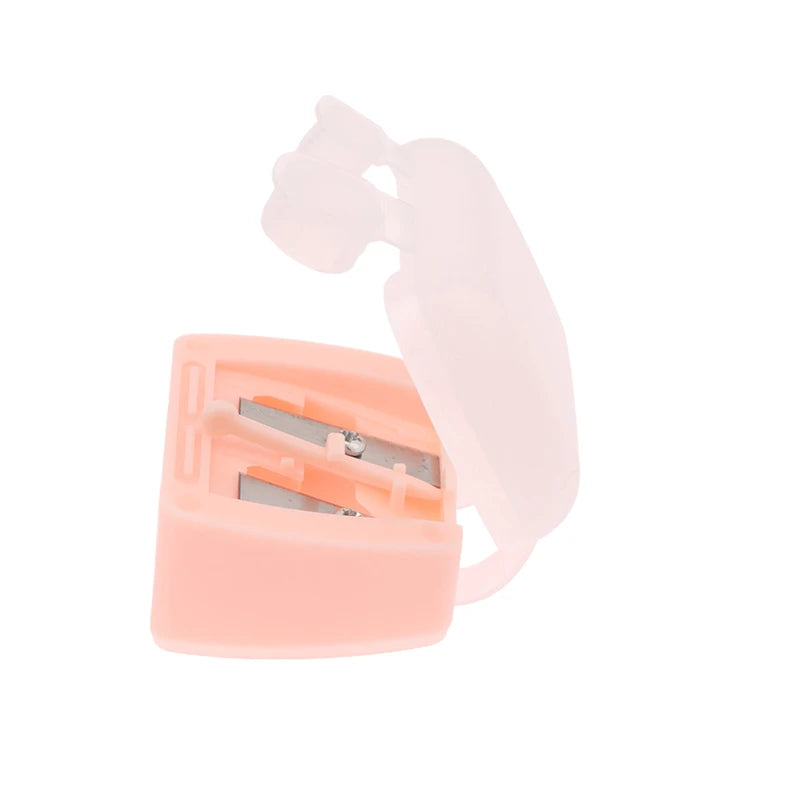 1pc Eyebrow Eyeliner Pencil Cutting Variety Pen Sharpening Double Hole Makeup Pencil Sharpener Stationery Knife School Supplies