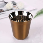 160ML 304 Espresso Mugs Stainless Steel Coffee Milk Water Drink Breakfast Cups Insulated Double Wall Safe Texture