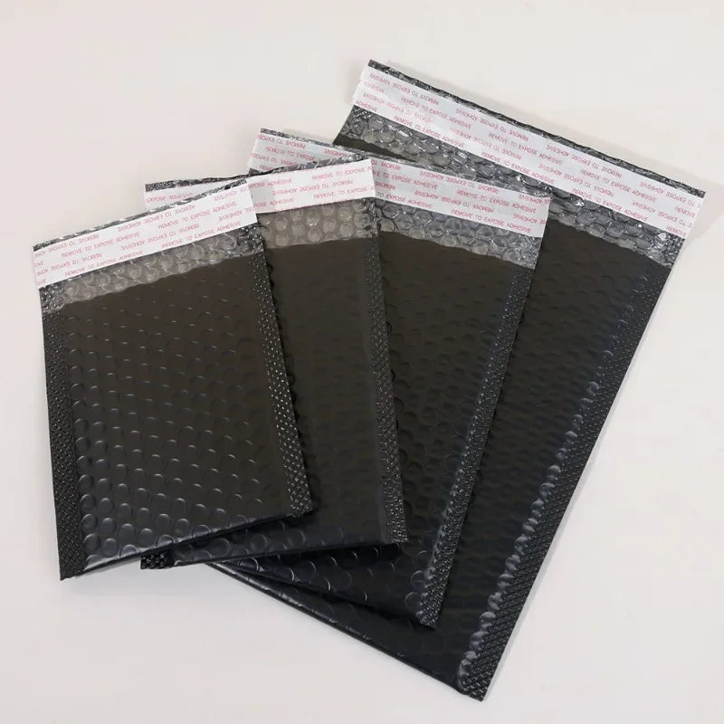 10/50pcs Black Pink Bubble Envelopes Bag Waterproof Foam Adhesive Self Seal Packing Bags Mailers Shipping Storage Organizer Bags