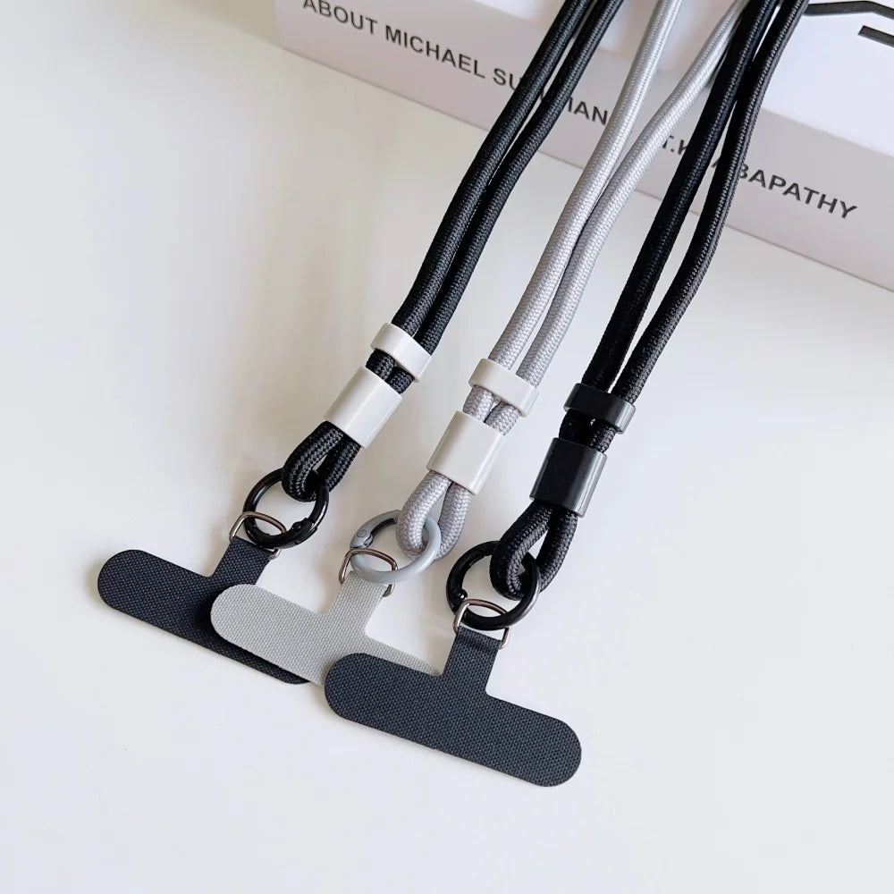 Candy Color Crossbody Colorful Long Strap for Mobile Phone Adjustable Lanyard Necklace Hanging Rope Anti-Lost Accessories