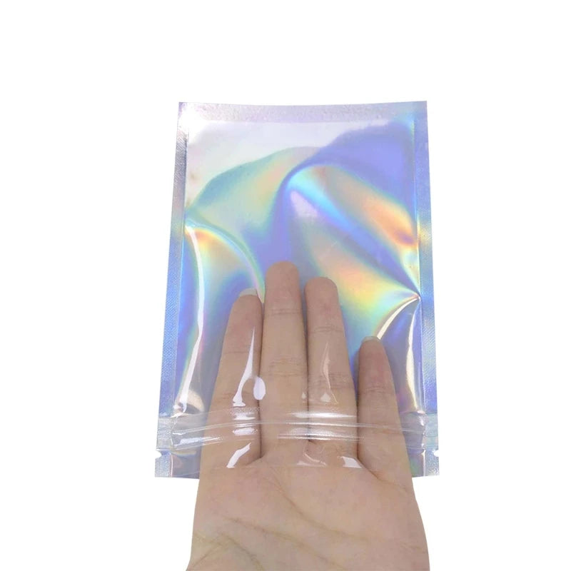 Resealable Laser Ziplock Bags For Necklace Food Storage Bags Pouch Packaging Bag Multifunctional Bubble Mailers