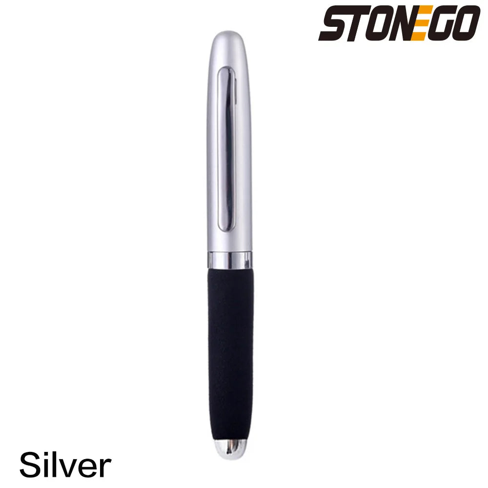 STONEGO Fashion Wallet Pen Short Paragraph Gift Travel Pocket Pen Mini Pocket Short Clip Metal RollerBall Pen Travel Pocket Pen