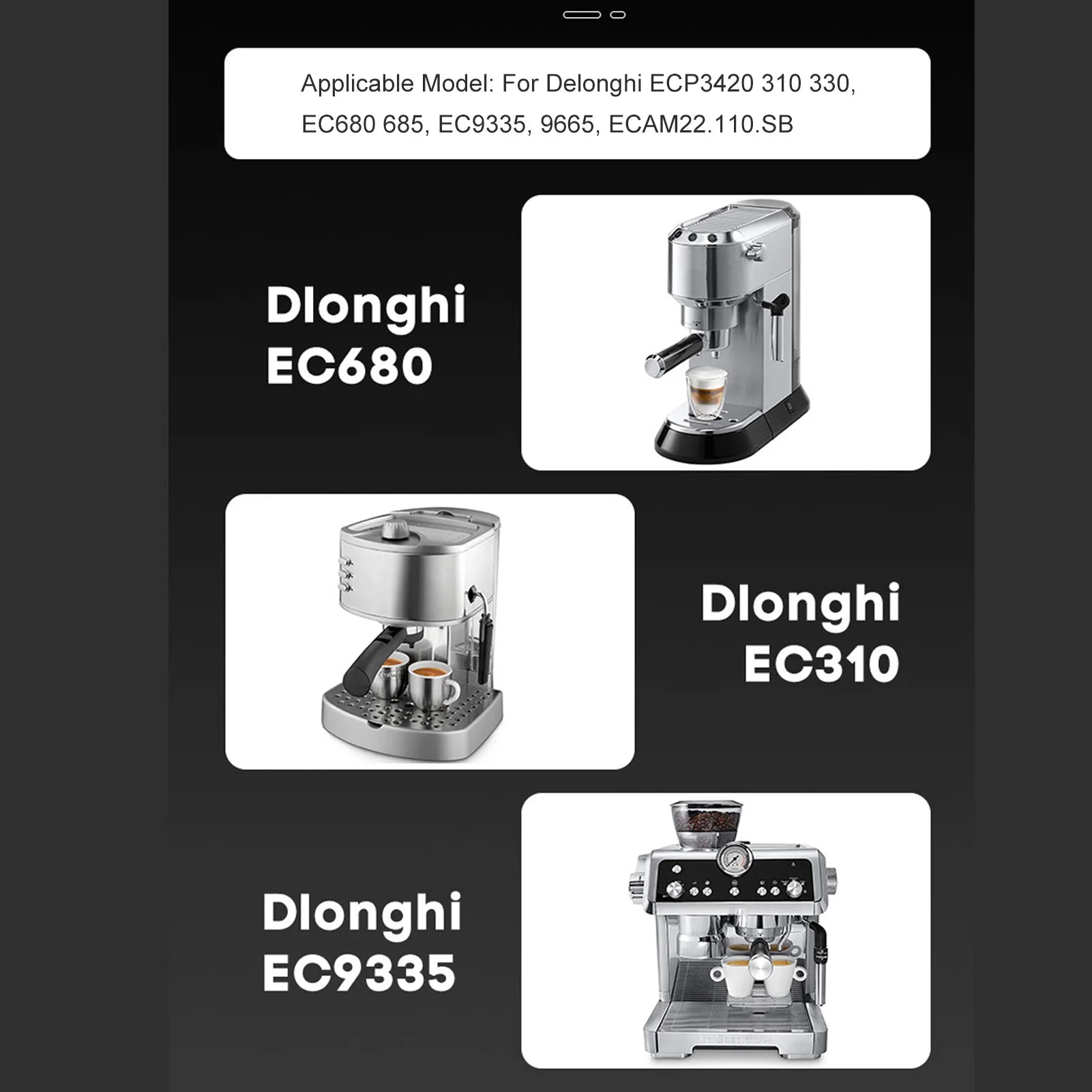 Delonghi Coffee Steam Nozzle Stainless Steel Open-Button Coffee Steam Nozzle Easy To Clean Suitable For Professional Coffee Shop