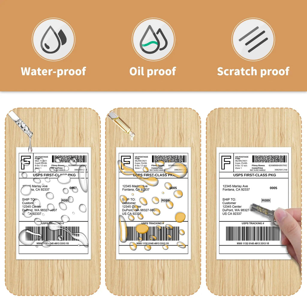 4x6Inch Shipping Labels For Thermal Shipping Label Printer 100/500PCS 100x150mm Thermal Label Paper For Business Express Waybill