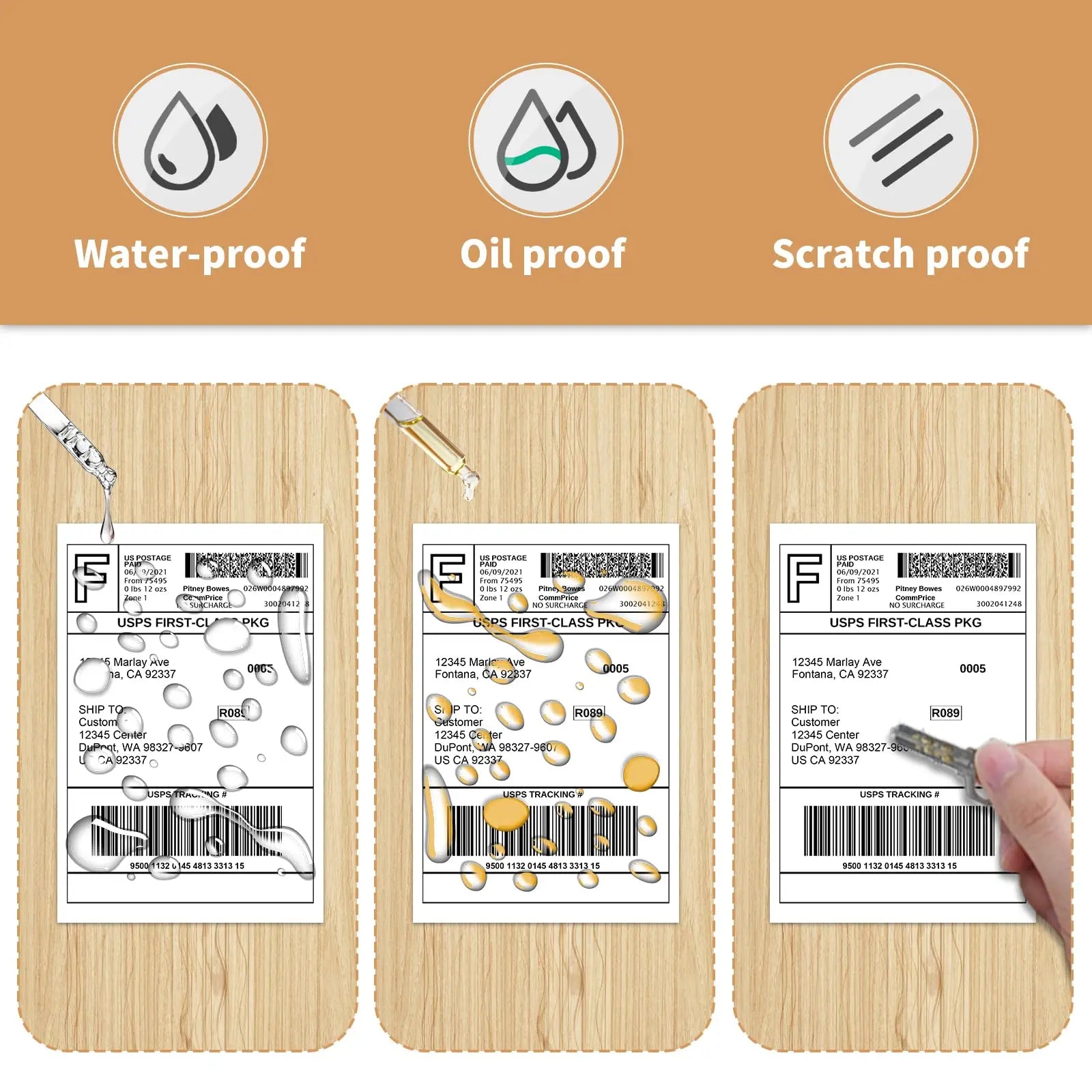 4x6Inch Shipping Labels For Thermal Shipping Label Printer 100/500PCS 100x150mm Thermal Label Paper For Business Express Waybill