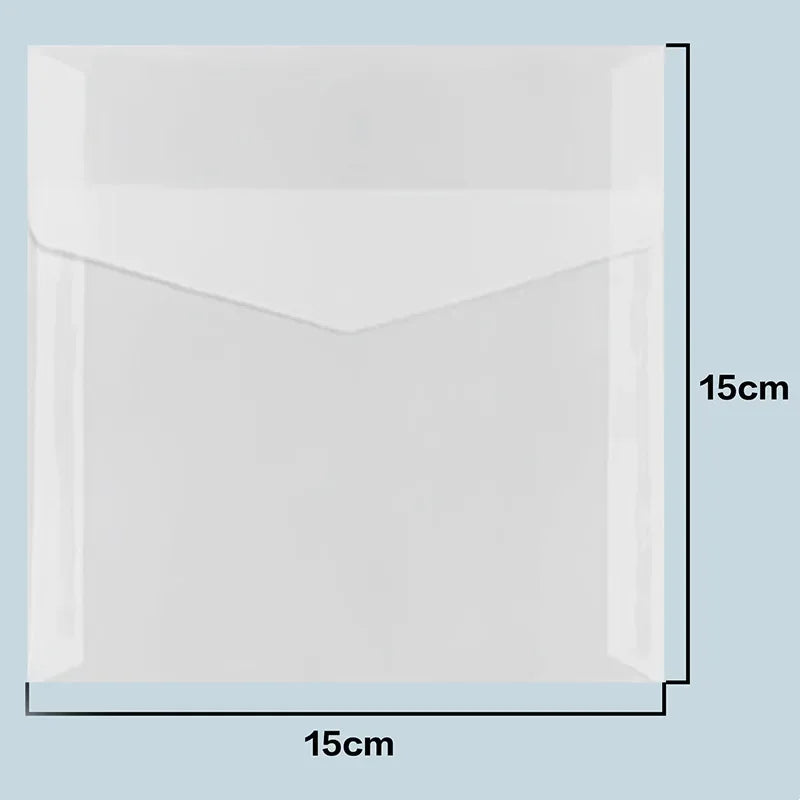 50pcs/lot Translucent Envelopes European Sulfuric Acid Paper Envelope for Wedding Invitation Business Supplies Giftbox Storage