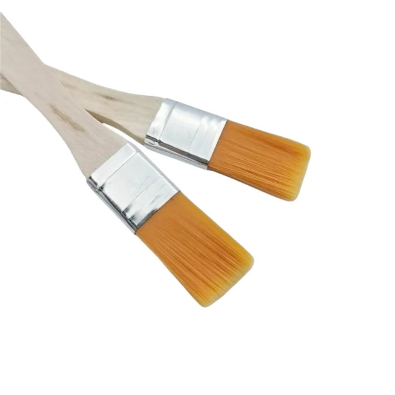 10Pcs  Wooden Handle Brush, Nylon Bristles Welding Cleaning Tools For Solder Flux Paste Residue Keyboard PC