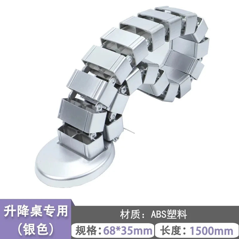 Wire Spine Cable Sleeve Under Desk Cable Tray Wire Management Workstation Snake Wire Organizer Management Cleaning Pipe Conduit