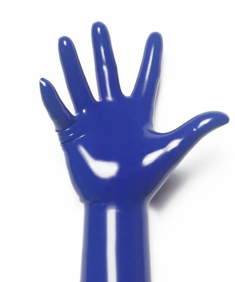Transparent black Latex Gloves Women's Full Finger Rubber Gloves Wear