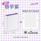 Big A5 Photocard Binder Magnetic D 3 Rings 4Grid Collect Book Kpop Photo Album PU Leather Photo Holder Korean 포카 바인더