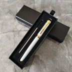 Luxury Metal Ball Point Pen Clip Signature Ballpoint Pens for Business Writing Office Stationery Customized Logo Name Case Gift