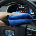 1/5pcs Microfiber Car Washing Towel Soft Quick Drying Windows Mirrors Wiping Rags Home Double Layer Cleaning Cloths 500GSM