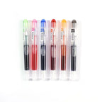 Large Capacity Disposable Fountain Pen Multi-Color Writing Ink Pens Quick-Drying Stationery F Nib Direct Liquid Pen Office Acce