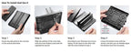 Dual-Slot Vertical Laptop Stand Holder Adjustable Double Desktop Notebook Dock Space-Saving for MacBook HP Dell Chrome Book iPad
