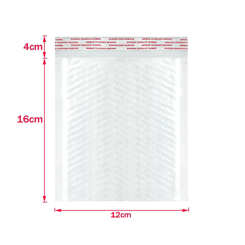 Bulk 50 Shockproof White Foam Envelope Bag Self-sealing Padded Mail Bubble Bag Envelope Shipping Office Packaging Parcel