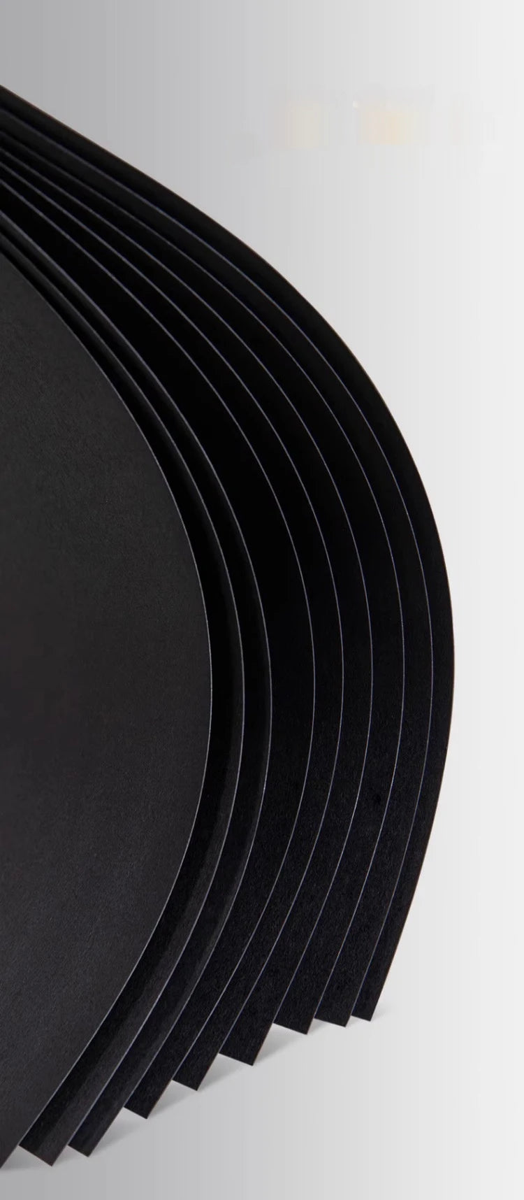 20-100 Sheets Black Paper for Drawing Diy Crafts Decorative Packaging 180/230/300gsm/m² Thickened Paper Cardboard Sketch Pad