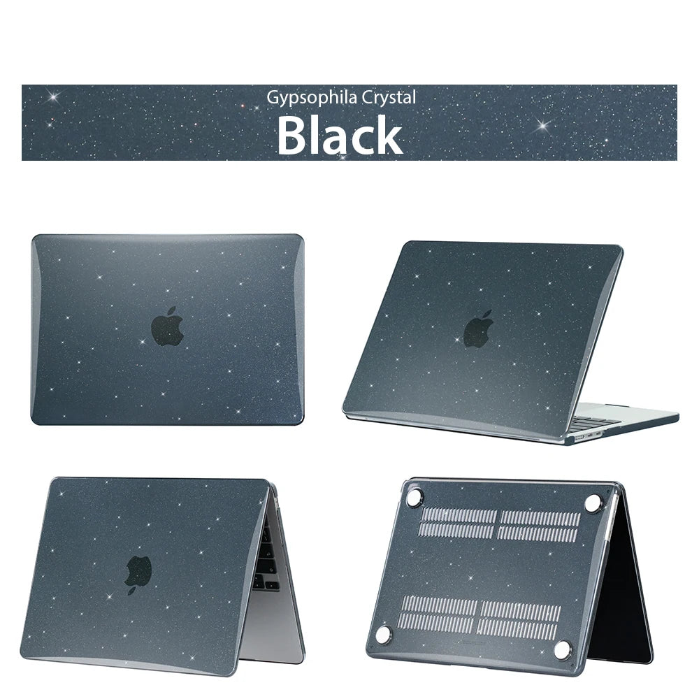 Glitter Laptop Case For Macbook 15 A1707 A2941 A2141 Laptop Case For Apple Macbook Case Bag For Air 13 A2681 A2337 A1466 A2338