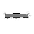 4.8-6.8cm Under Desk Laptop Holder Mount Bracket With Screws For Macbook Storage Tray For Notebook Computer Accessories