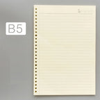 PLRBOK 50 Sheets 100 Pages A5 B5 A4 Loose Leaf Paper Binder Inner Pages 20/26/30 Holes Office Accessories Notebook Stationery