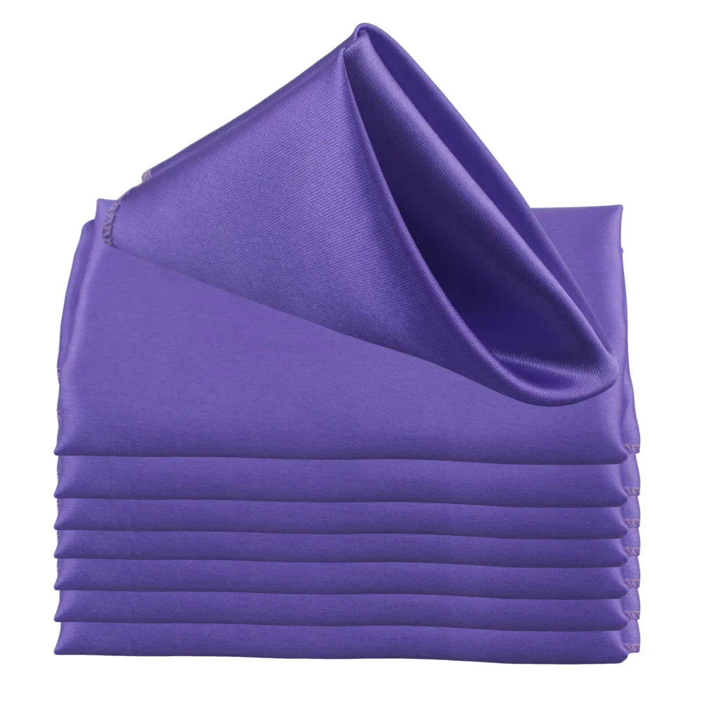 30pcs Satin Square 30cm Napkins Handkerchief Table Dinner Napkin For Wedding Party Decoration Birthday Christmas Cloth Tea Towel