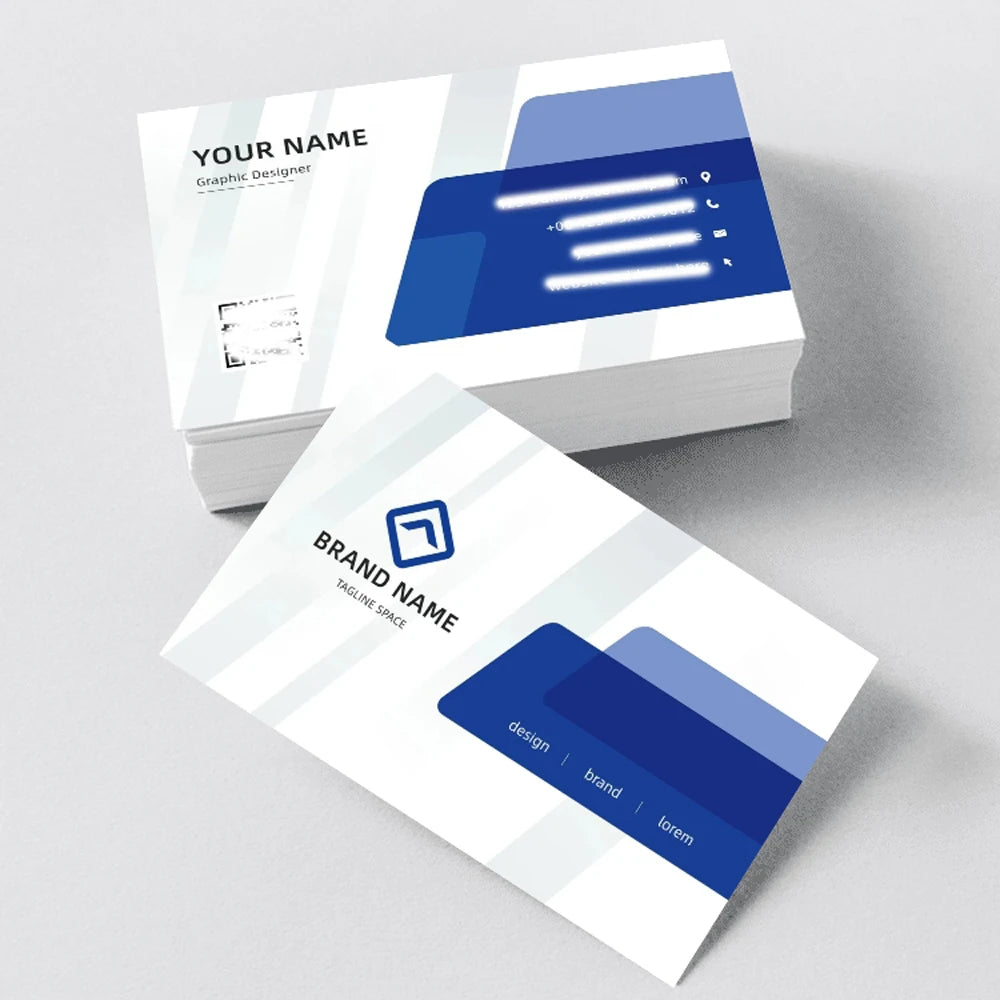 100 Customized Logo Double-Sided Full-Color Printing Film Waterproof Business Card Thank-You Card Gift Card