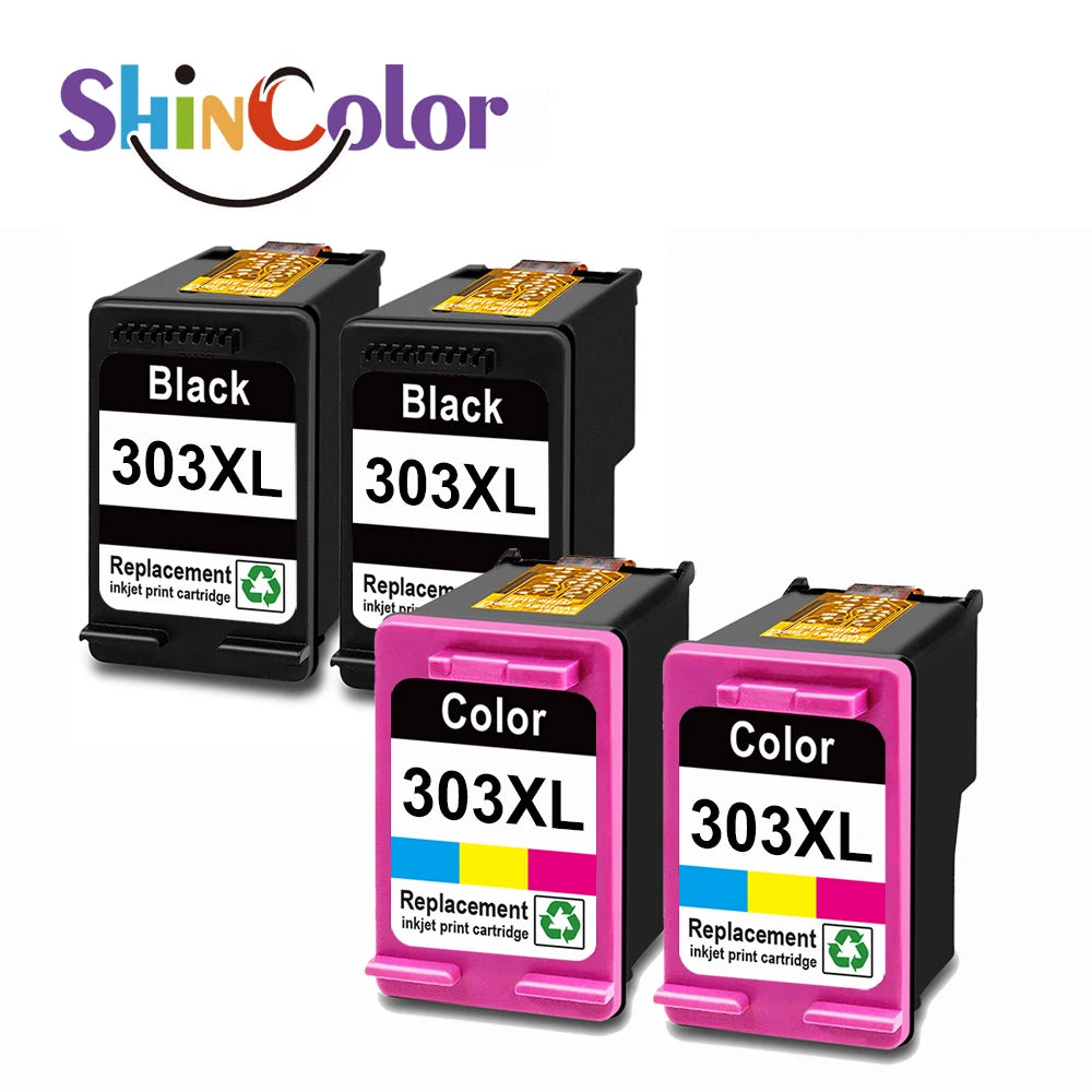ShinColor for HP303 Xl 303xl Premium Color Inkjet Ink Cartridge For HP303 For HP ENVY Photo 6220 6230 6232 Printer