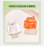 5pcs/lot Cartoon Beverage Bottle Clips Cute Acrylic Decorative Clips, Student Stationery Gifts, Test Paper Clips Ins Small Clips