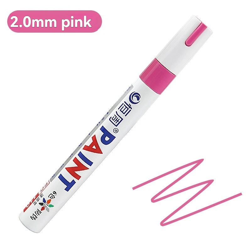 1/3/6/12 Colors Permanent Paint Marker White/Gold/silver Markers for Car Tire Tread Rubber Fabric Paint Metal Paint Marker Pens