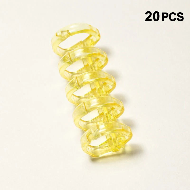 New 20Pcs Binder Buckle Loose-Leaf Book Accessories Binding Ring Buckle 5 Holes Not Uncomfortable Homemade Diy Punch Loose-Leaf