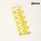 New 20Pcs Binder Buckle Loose-Leaf Book Accessories Binding Ring Buckle 5 Holes Not Uncomfortable Homemade Diy Punch Loose-Leaf